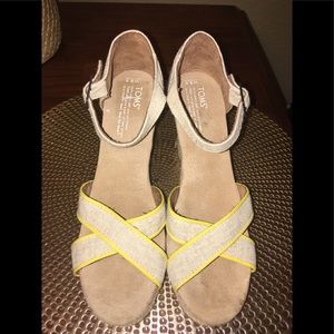 New Toms Espadrille wedges